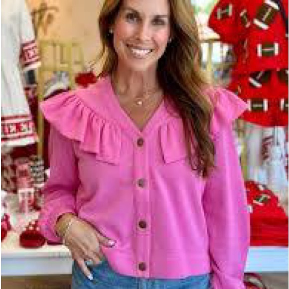 NWT Crosby Karrington Cardigan Fuchsia size small - Picture 4 of 5